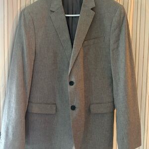 Men's khaki banana republic suit slim fit